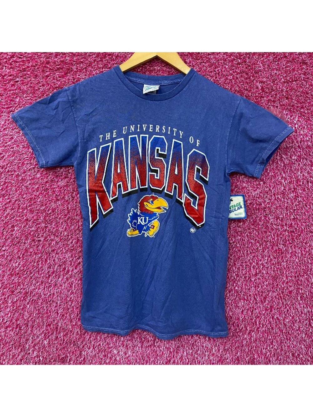 University Of Kansas Jayhawks '47 Brand Blue T-Shirt Small